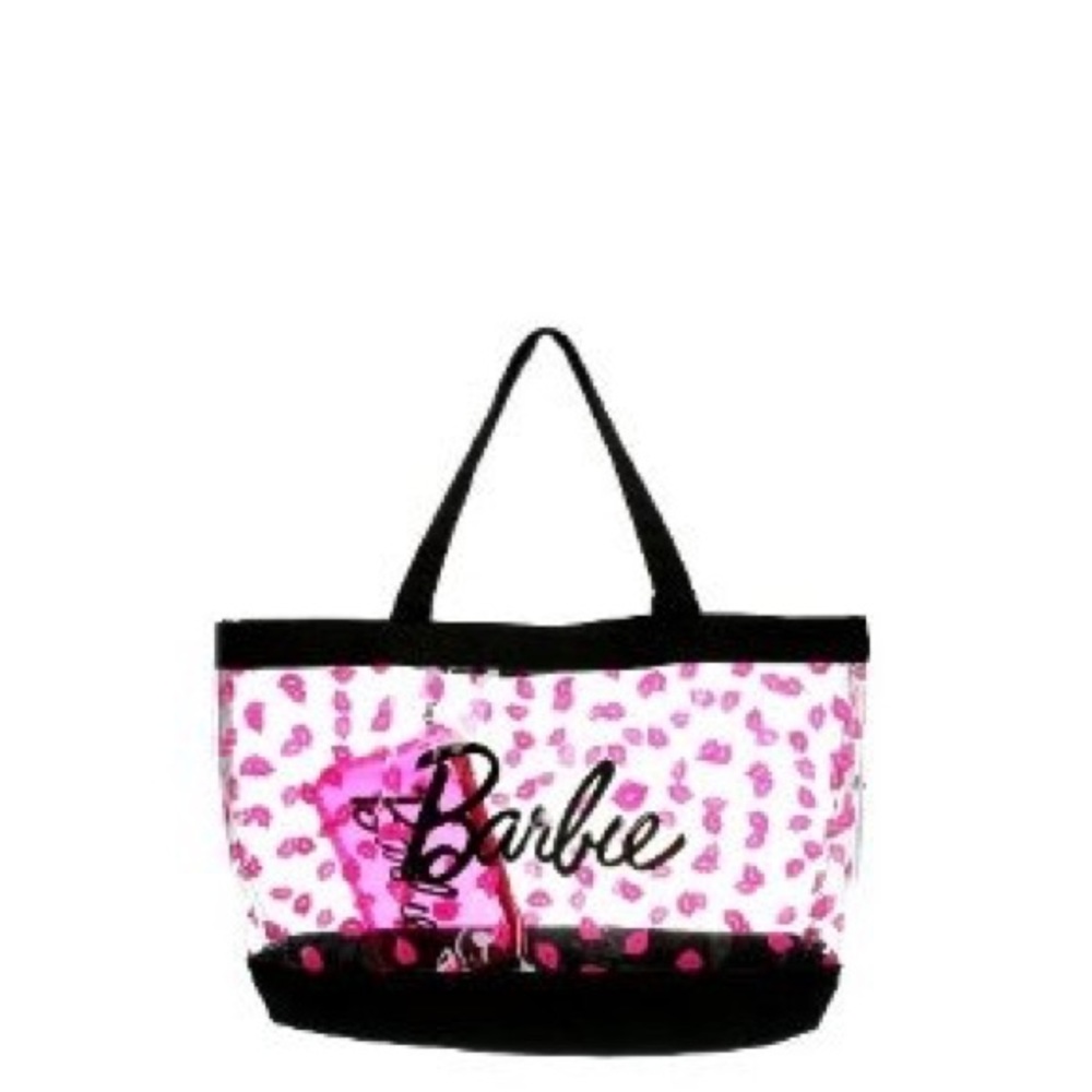 ISO Barbie lip print clear tote